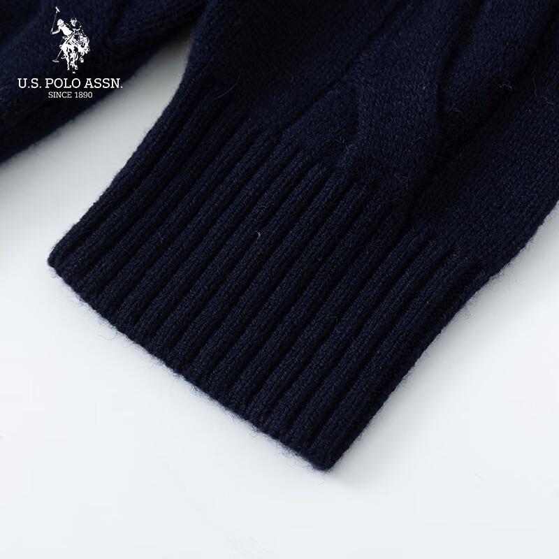 U.S. Polo Assn. Men's Pure Wool Crew Neck Sweater