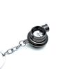 Chrome Metal Turbo Charger Keychain Keyring, No Plastic Spinning Compressor