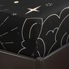 Celestial Sun and Moon Fitted Sheet Set Mystical Black and White Bed Sheets Set Starry Sky Bedding Set Soft Microfiber Bed Cover