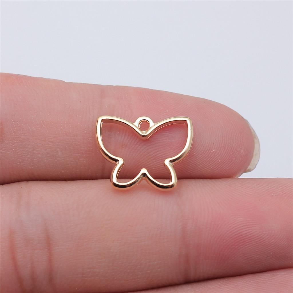 Charms Small Butterfly Pendants Wedding Jewelry Findings ZC114