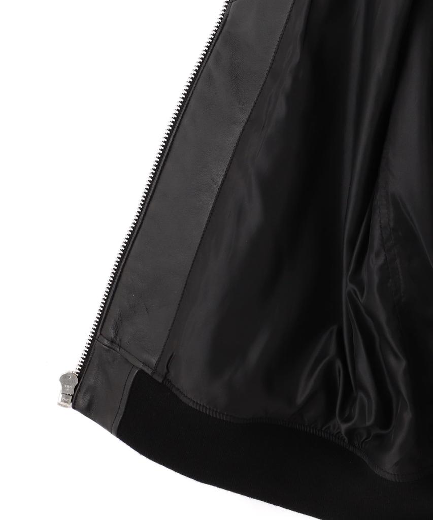 Avirex STAND LEATHER MOD Stand Leather Modified M MA-1 JACKET, MA-1 Jacket, Men's, 010, Black, 783-5150007