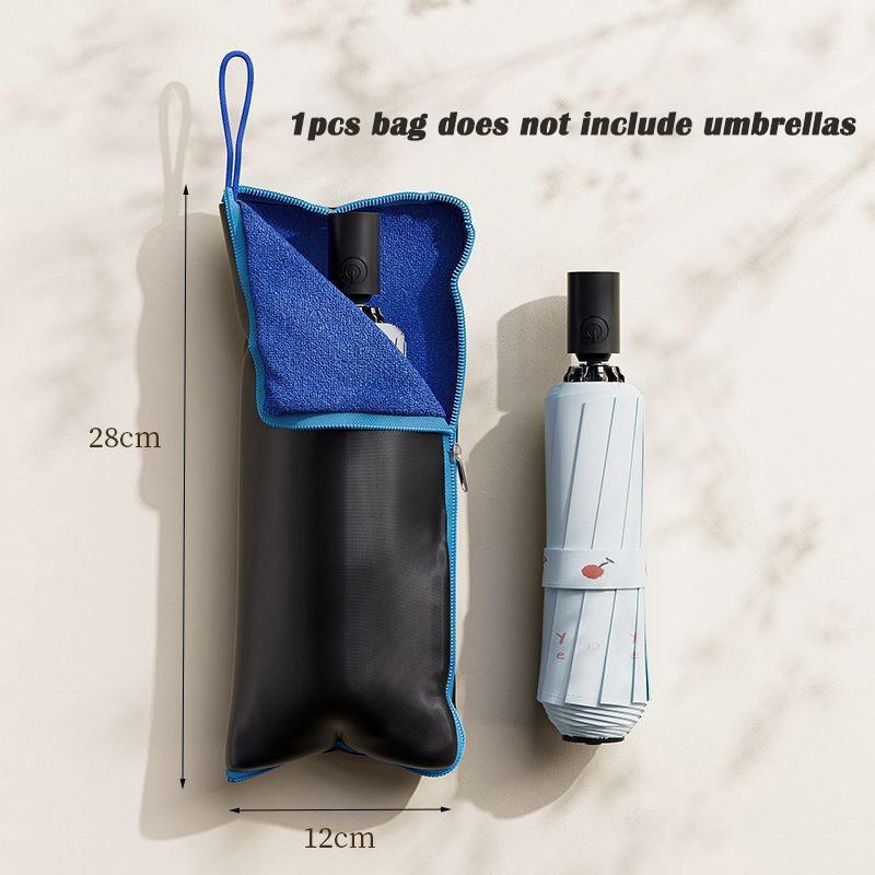 Portable Waterproof Umbrella Storage Bag Outdoor Absorbent Oxford Fabric Foldable Umbrella Cover Water-resistant Storage Bag синий 900₽