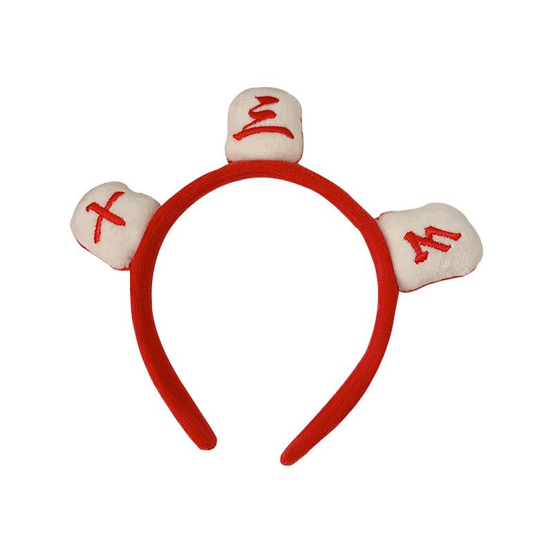 Chinese Style Funny 3D Mahjong Headband Cute Cream Color Hair Hoop Hair Band Headwear Styling Tools Hair Accessories For Women