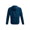 Under Armour SS22 UA Out The Rain Embroidered Logo Hooded Jacket Men Outerwear Blue 1365620-458