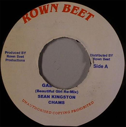 

7inch Record SEAN KINGSTON CHAMS Gal Clown NONE Rown Beet 2007 Jamaica Reggae Ska Dub Used