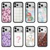 2025 Nouvelle Housse de Téléphone Chiot de Noël à Carreaux Fleurs Sauvages Pour iPhone 17 Pro Max 12 13 14 15 plus 16 Couverture 3D WF Papillon Dessin Animé Ca