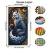 Fox Große Größe Diamantmalerei DIY Voll Quadratisch Runde Bohrer Strass Stickerei Tiere Mosaik Kreuzstich Sets Wanddeko