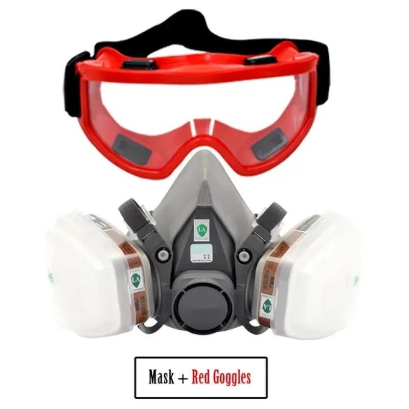 New 7-In-1 6200 Dust Mask For Painting Spraying Dust Gas Respirator Filter Organic Vapor Face Chemical Gas Half Work Safety