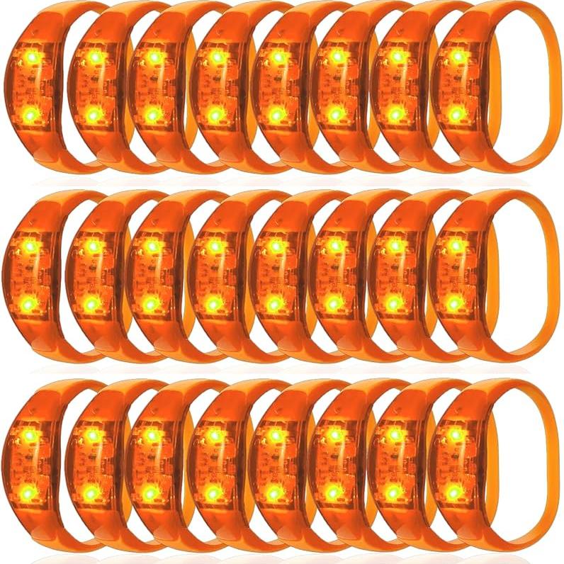 10 Pulseiras LED Ativadas por Som com LED Estroboscópico Piscante Controle de Música Acende para Rave, Prêmios de Jogos Lembrancinha de Festa de Aniversário Presente de Dia dos Namorados