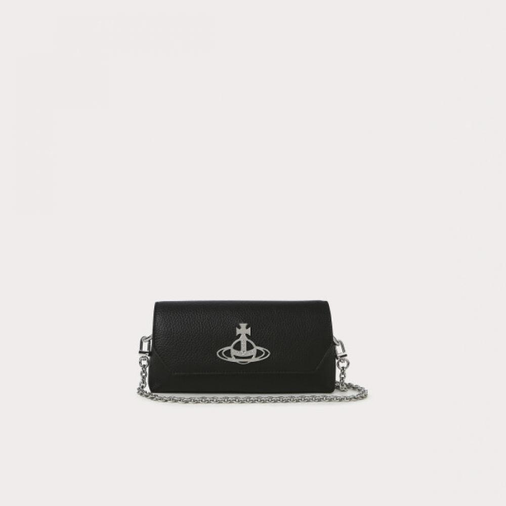 

Grained Mini Pouch Bag Imported Directly From Vivienne Westwood Black blacks
