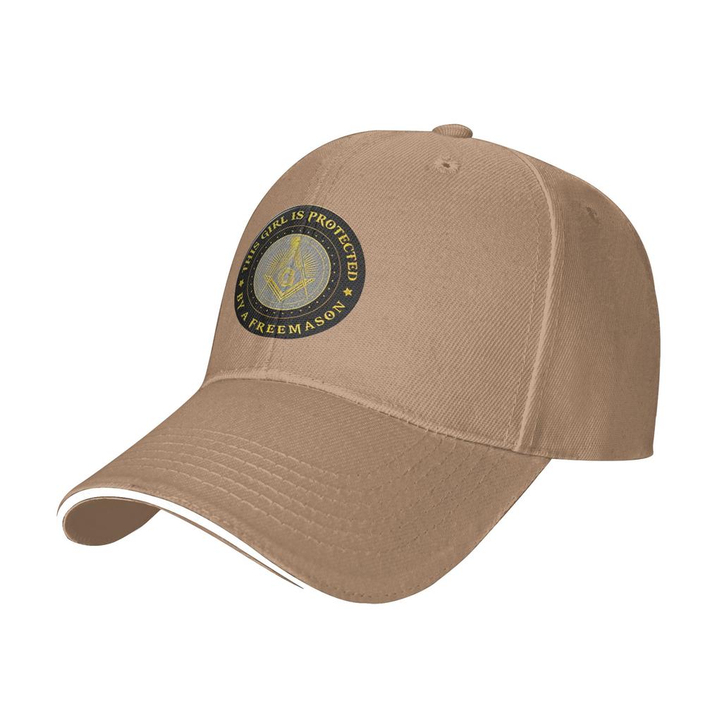 Summer Protected by Masonic Freemason Baseball Cap Outdoor Sports Casual Custom DIY Sun Trucker Hat UnisexTeens Baseball Caps