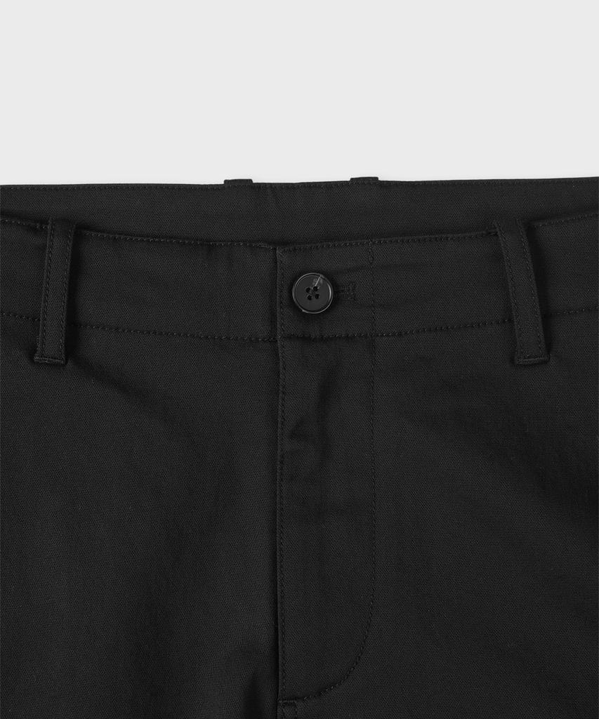 PANICALE Black Tapered Fit Cargo Pants