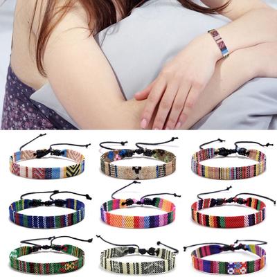 Ethnic Style Weave Bracelets Multicolor Braid Bracelets Fashion Fabric Art Bracelet  Unisex