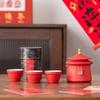 Chinese National Tide Ceramic Travel Tea Set