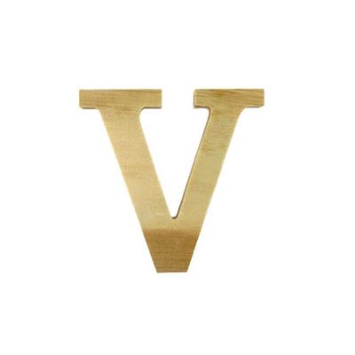 LETTER V - 11.5 CM - WOOD
