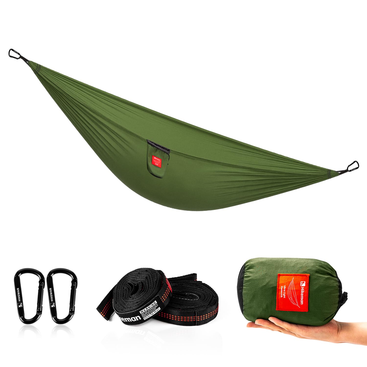 

Lightweight parachute fabric hammock with a 3m setup enhanced and durable nylon Includes a dedicated storage and carabiners for outdoor hammock solo