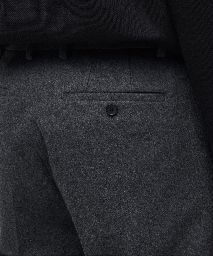 MUSINSA STANDARD Wool Flannel Wide Slacks [Medium Gray]