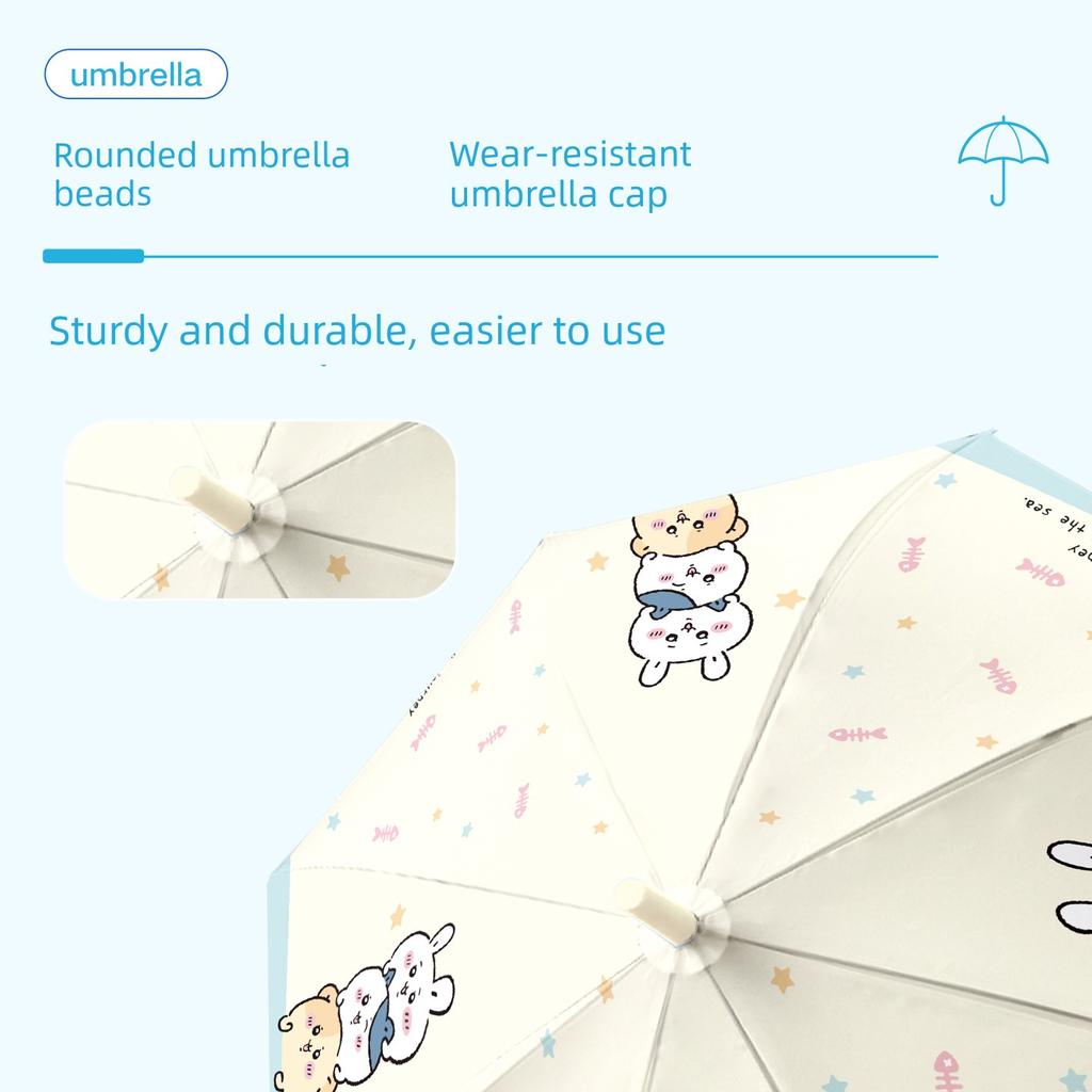 Cartoon Children's Long-Handle Umbrella for Girls, Cute and Portable, High-Value Matte Design, 2026 New Model, Suitable for Students Going to School