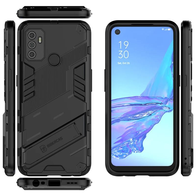 For OPPO A53 4G Armor Shockproof Phone Case Back Cover For OPPO A32 4G Magnetic Kickstand Anti-Fall Protect Cases Coque
