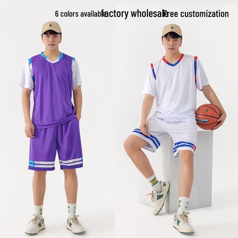 

Unisex Basketball Competition Tank Top & Shorts Set Triple Extra Large фіолетовий