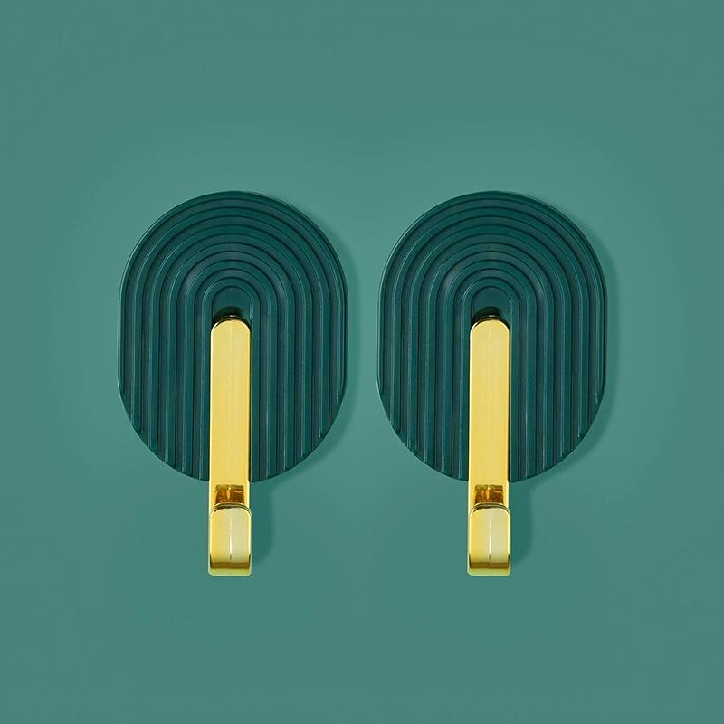 4PCS Wall Plastic Self-Adhesive Hook Multifunctional Bathroom Towel Rack Kitchen Strong Nano Glue Hook Door Rear Bag Hat Hanger