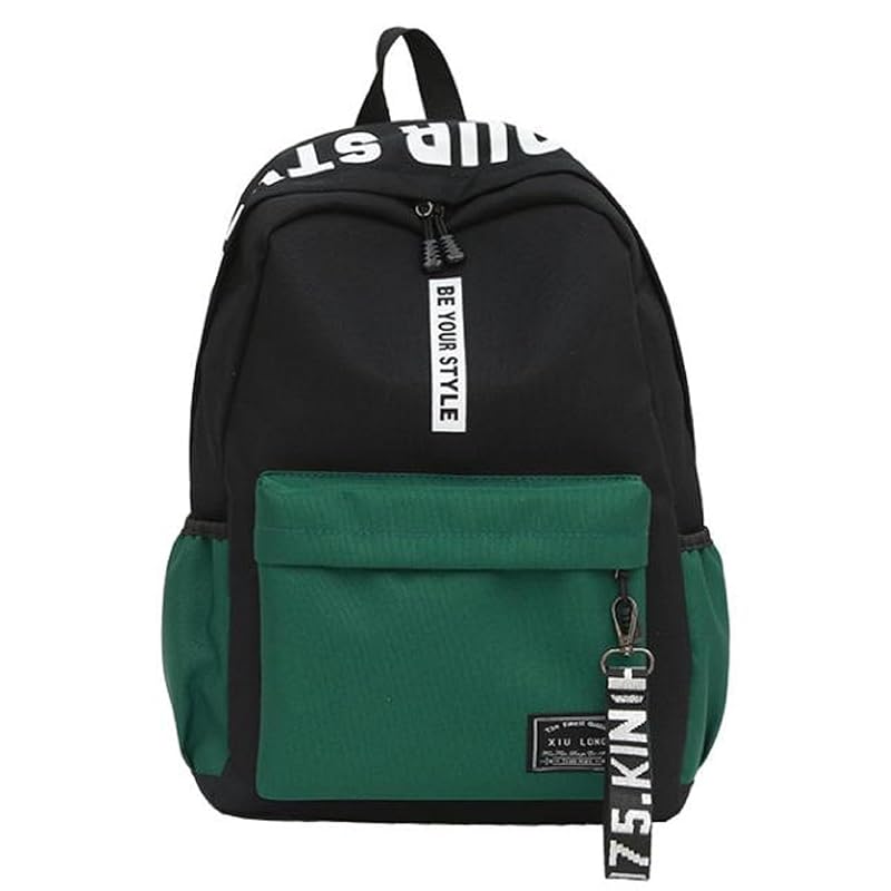 

[Blue Refrain] rucksack bag pack large capacity commute Commuting to school lightweight outdoor backpack With strap ladies (green B)