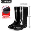 Medium tube four seasons blue women's rain shoes waterproof women's water shoes clean green rubber shoes labor protection rain boots wading shoes