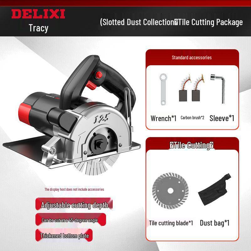 High-Power Multifunctional Handheld Electric Saw for Marble, Wood, Tile, Stone, Metal.