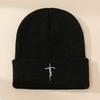 Warm Women Unisex Winter Beanies Hats Gothic Street Punk Knitted Bonnet Caps 100 Cotton Fashion Keep Warm Skullies Beanies Hats