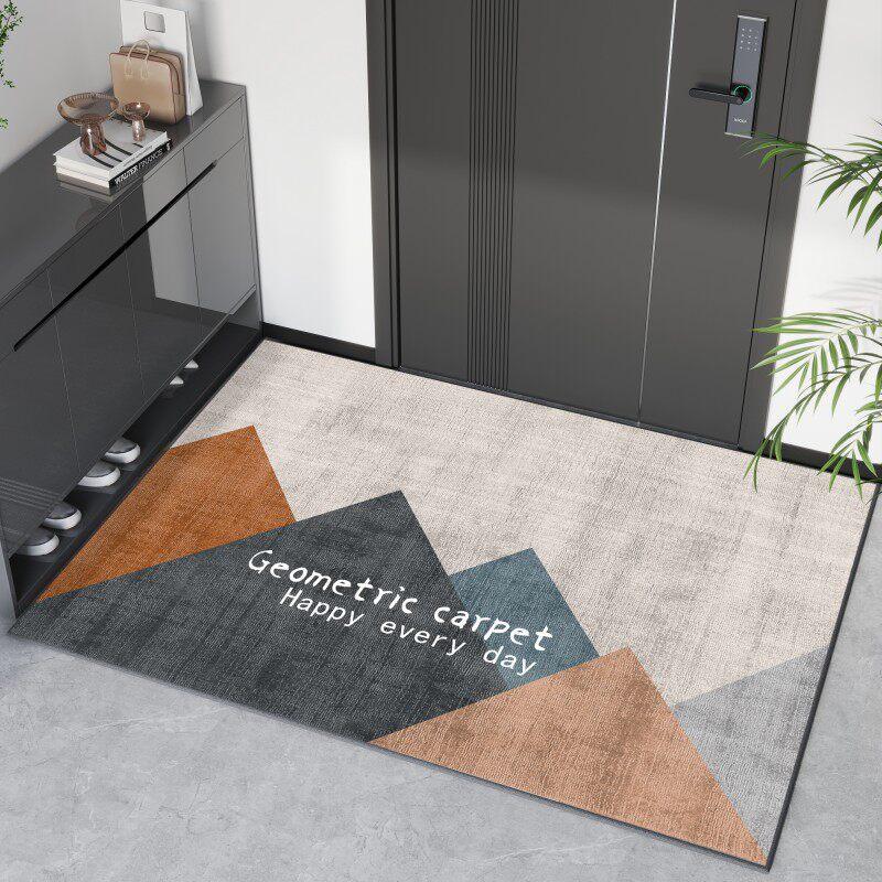 Light Luxury Door Floor Mat Entry Door Entrance Entrance Door Mat Entry NonSlip Foot Mat Crystal Velvet Floor Mat