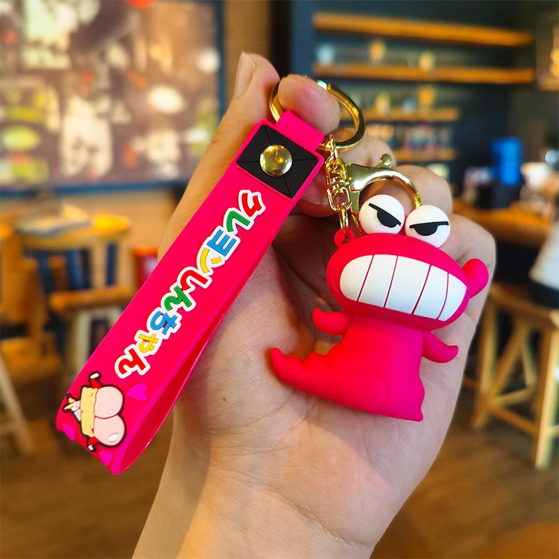New Cartoon Cute Wax Shin-chan Disguise Keychain Pendant Doll Cute Key Ring Couple Cute Bag Accessories Pendant Car Key Chain