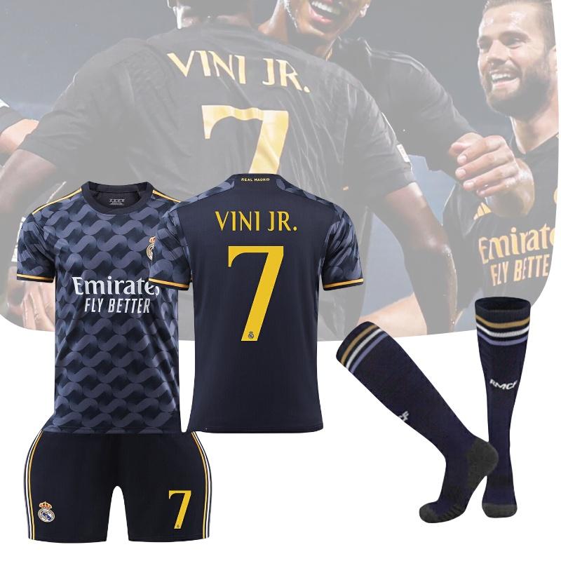 Season Real 2324 Madrid Number 7 Vini Jr Kid Adult Soccer Jersey Apparel Sports