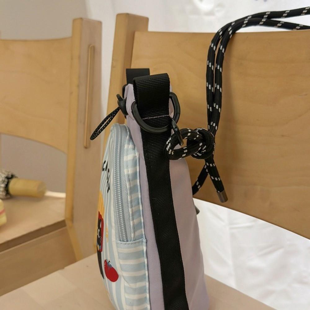 Dopamine Style Fashionable Crossbody Bag Cartoon Printed Shoulder Bag Phone Pouch Casual Style