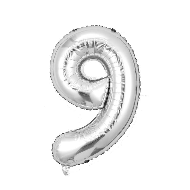 32-Inch Digital Balloons Numbers 0-9 Birthday Par Decoration Wedding Ceremony Room Arrangement Festival Celebration Supplies