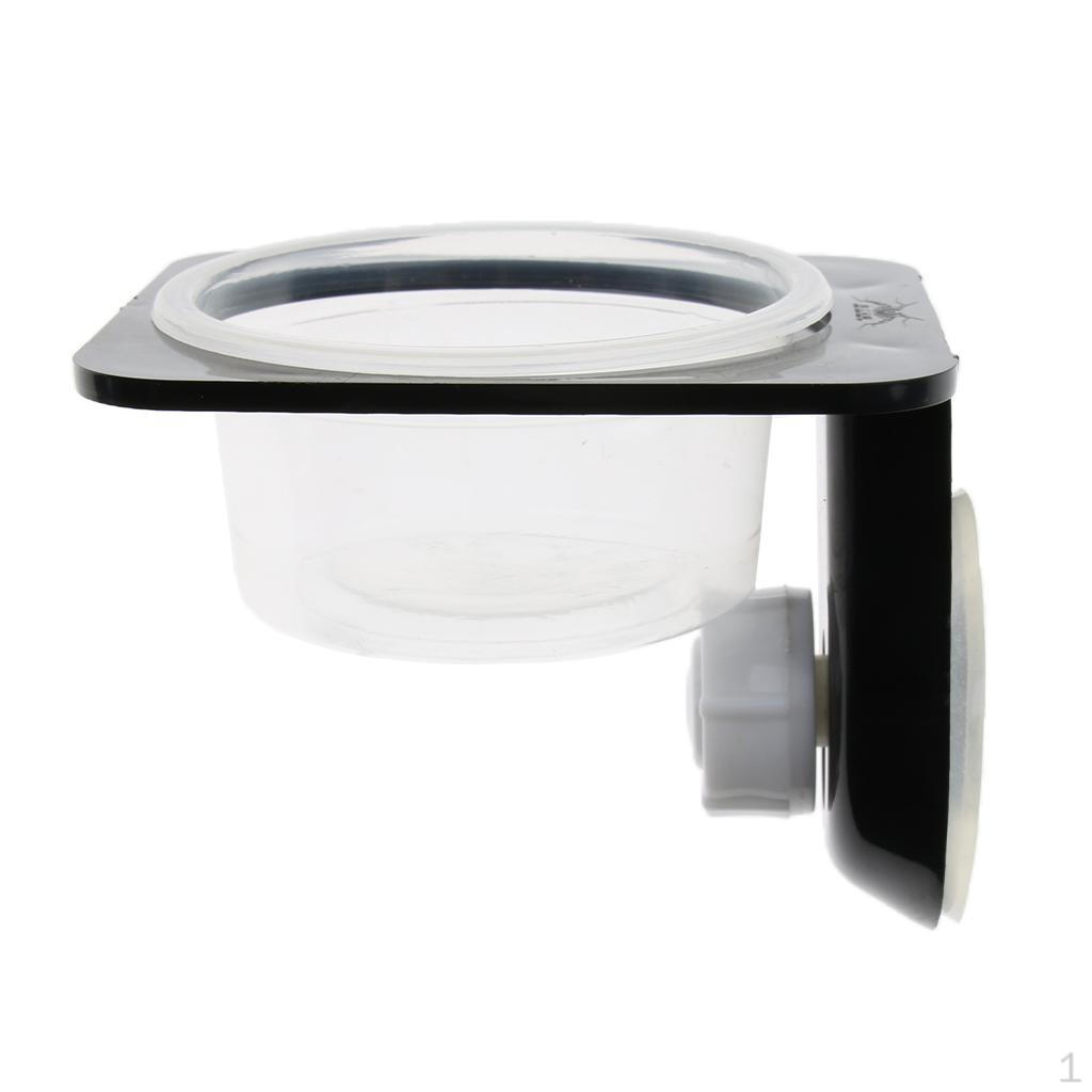 

Кормушка Миска для еды Анти-Тарелка с чашей на присоске Simple Lattice_Black