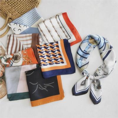 "70 Spring & Autumn Women's Silk Scarf: Versatile, Trendy Headband & Fashion Accessory"