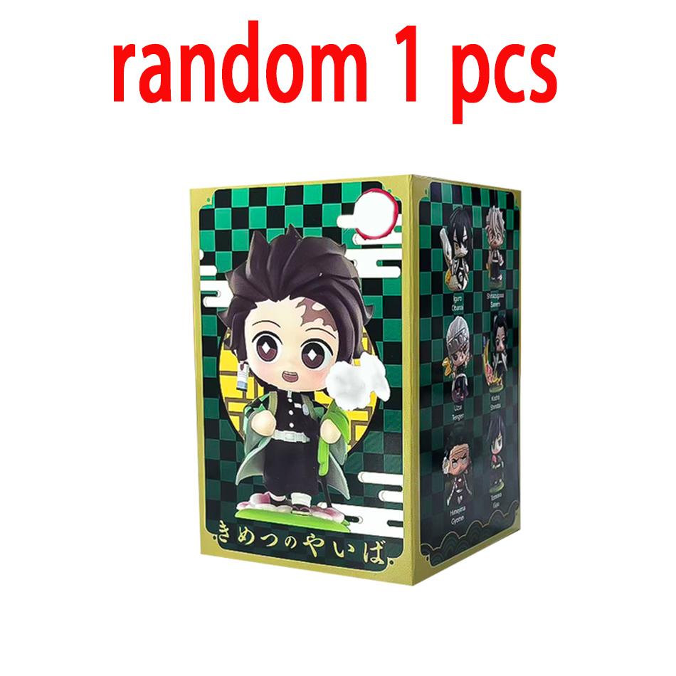 Demon Slayer Tanjiro Kamado Nezuko Anime Zeichentrickfigur Blindbox Kreative Personalisierte Statue Modell Ornament Überraschungsgeschenkbox