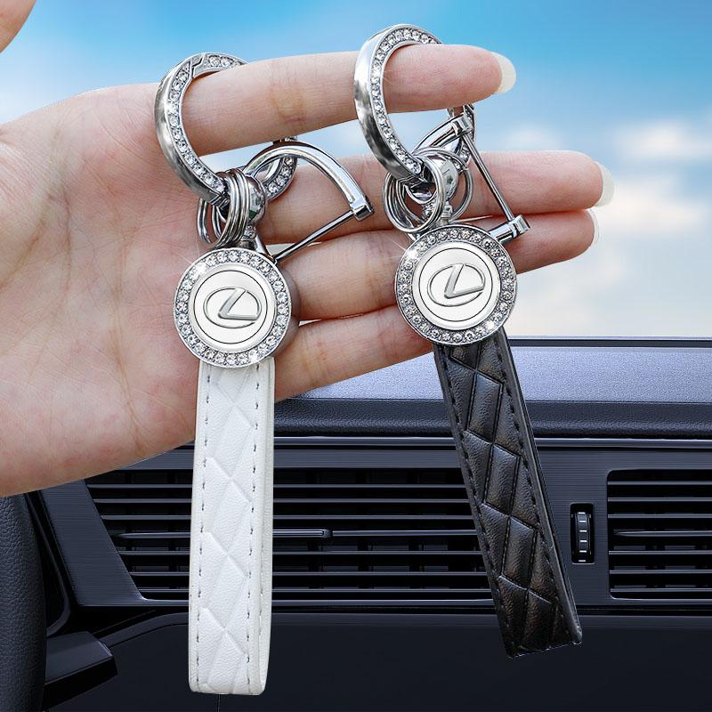 Interior Stickers Car Keychain Set Car Logo Smart Key Pendant Keyring Accessories For Lexus F SPORT ES RX NX LS UX LM LX GX LC R MY3