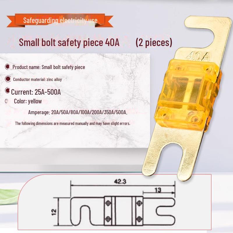 Porte-fusible de batterie de voiture à courant élevé avec connexion à boulon, 20 A-500 A