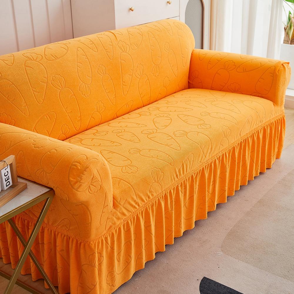 Thickened Skirt Jacquard Sofa Cover Full Coverage Universal Slip Proof Dustproof Sofa Cushion Cover