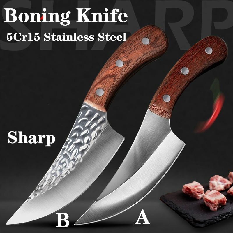 Bone Knife Hand Forged Chef's Kitchen Knife Meat Slicing Knife Outdoor Camping Gadget