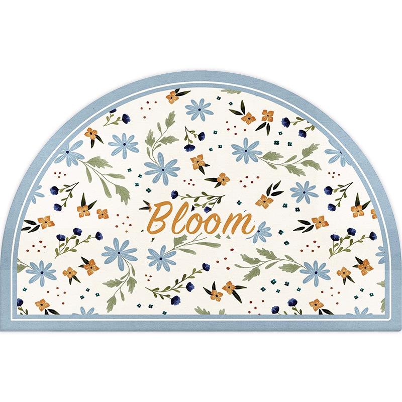 Cartoon hard diatom mud floor mat bathroom suction board non-slip quick-drying mat toilet door toilet floor mat foot mat