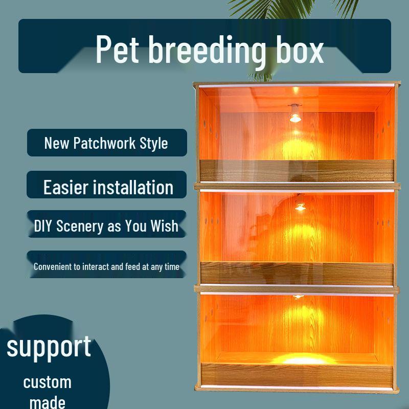 Multi-Layer Guinea Fowl Brooder & Warmer Cage for Chicks and Hamsters with Front Opening