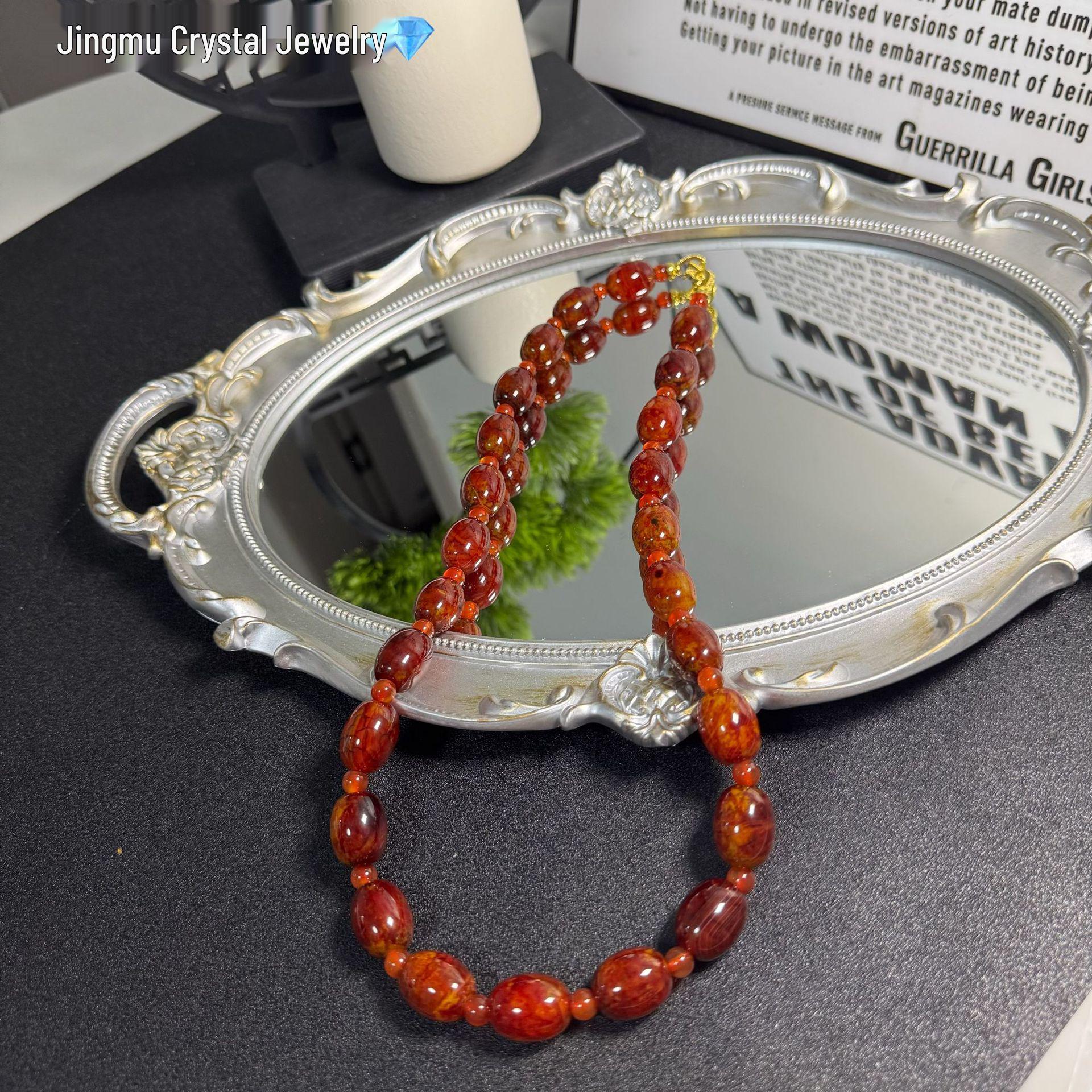 

Особливості натурального агату з основною мелодією One Size brick червоний колір