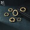 ZS 1 ST 12/10/6/4/2G G23 Kwaliteit Titanium Staal Neusring Mannen Vrouwen Grote Gauge Oor Verbreders Septum Piercing Segment Clicker Ringen