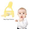 Daumenlutschen Finger oder Silikon Beißring für Babys Säuglinge (Gelb)