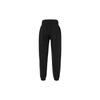 Nike Solid Color Logo Print High Waist Drawstring Cuffed Knit Sports Pants Women bottoms Black DZ4629-010