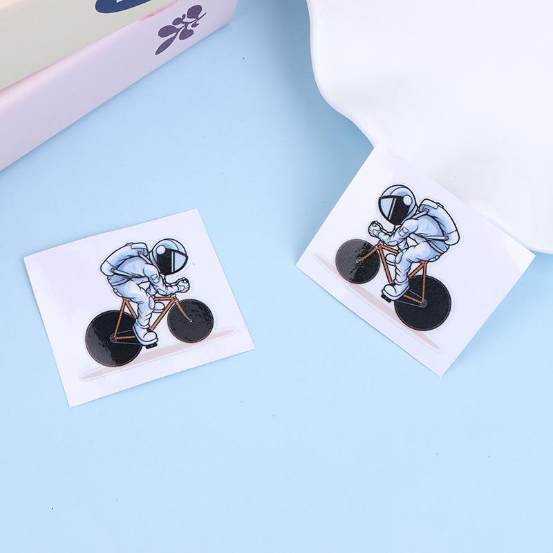 Astronaut Cycling Bicycle Stickers For Bicycle Frame Top Tube DIY Waterproof Cycling MTB Road Bikes Frames Decor