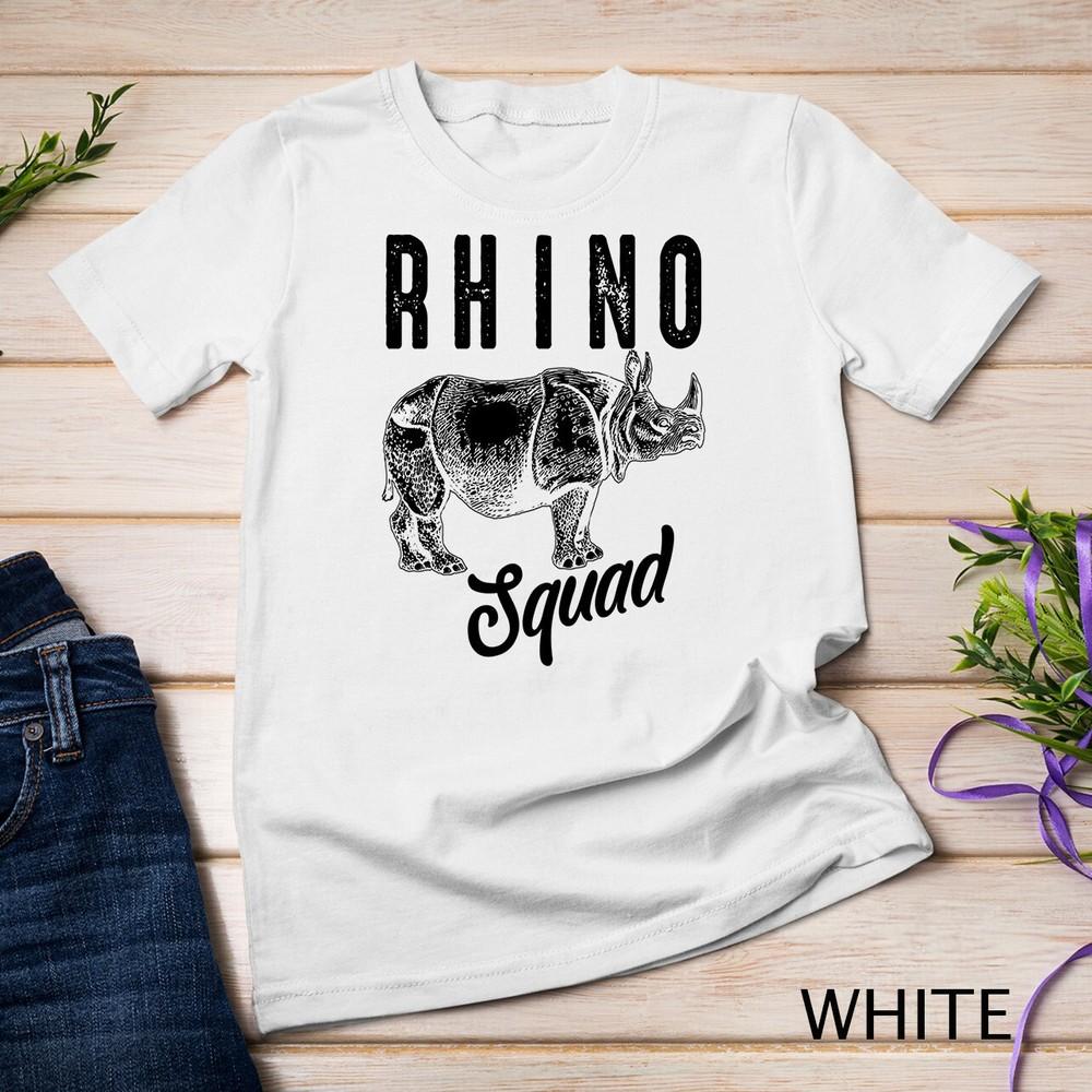 Cool Rhino Squad Vtipný Milovník Nosorožců Safari Tým Dárek Unisex Tričko