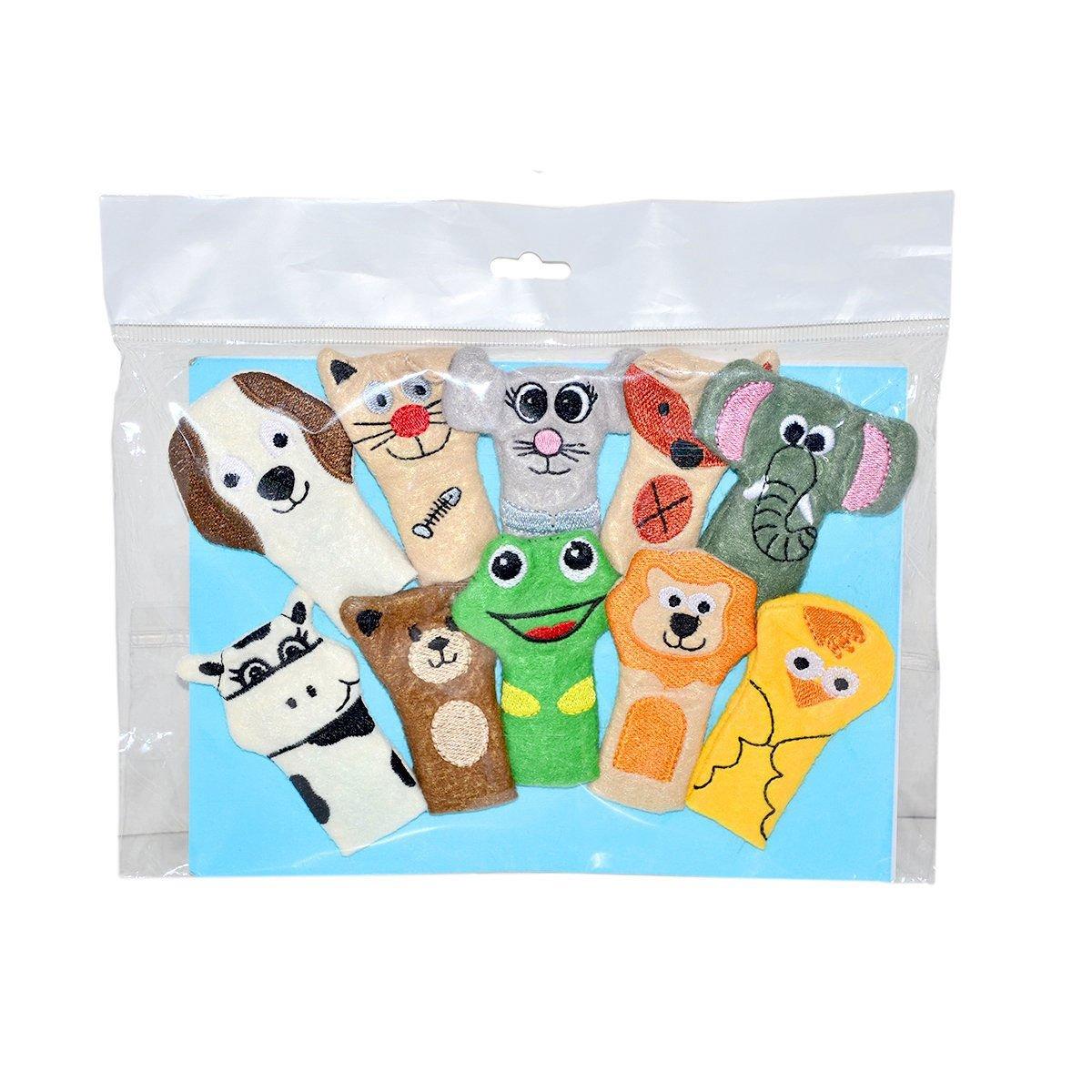 

AND-5086 Набор из 10 пальчиковых кукол с изображением животных - Anadolu Toys